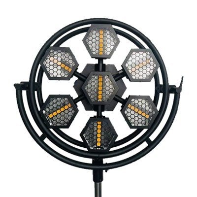 7pcs round retro lamp